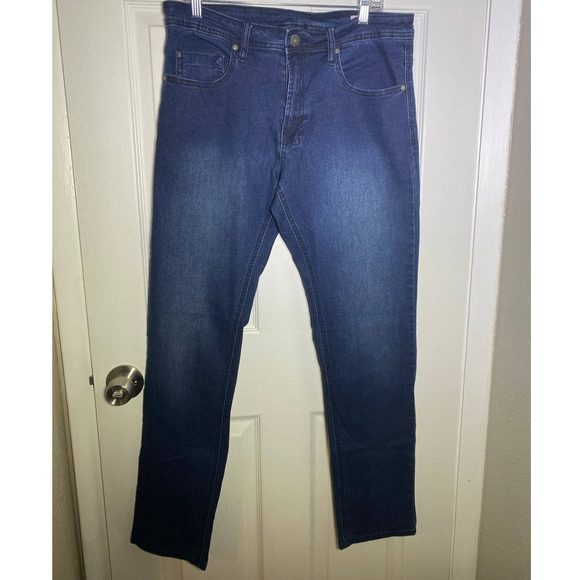 Buffalo David Bitton Axel Mens size 34x32 dark wash Slim Stretch Jeans - Picture 3 of 9